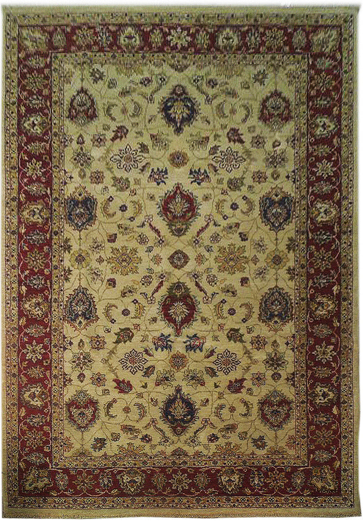 6 x 9.2 Ivory Vegetable Dyed Chobi Rug 74102