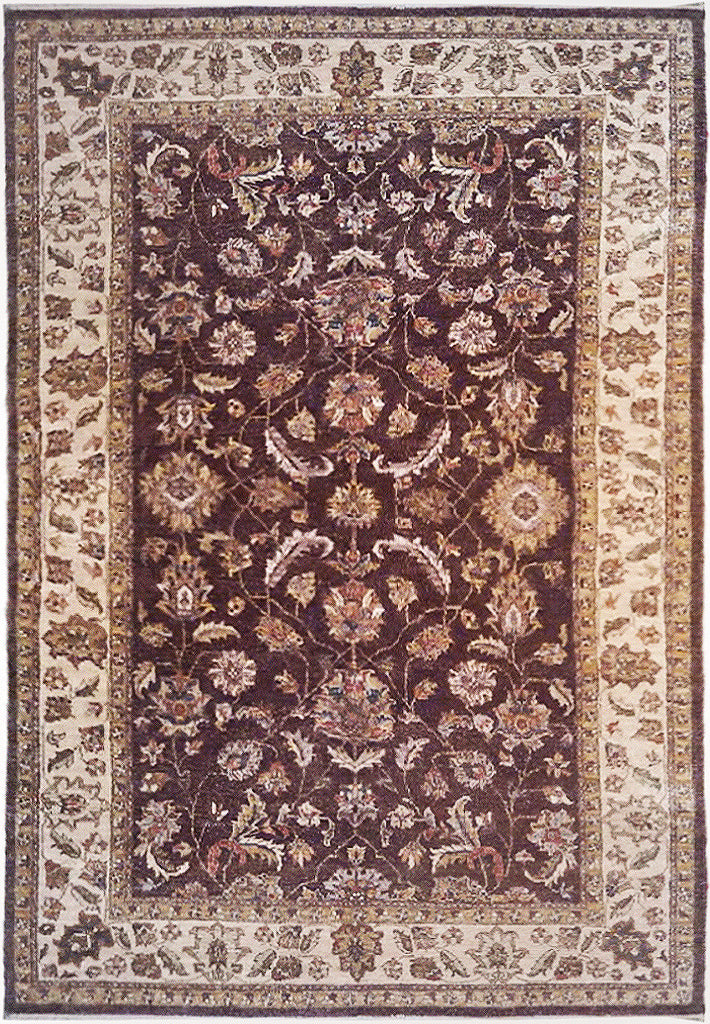 6 x 10 Burgundy dark purple Vegetable Dyed Chobi Runner 74198