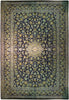 Load image into Gallery viewer, 10&#39; x 13&#39; Navy Blue Semi-Antique Persian Isfahan Rug 74413