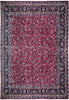 Load image into Gallery viewer, Red-Violet-Signed-Mahal-Rug.jpg 