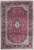 Load image into Gallery viewer, 7.10 x 12.2 Red Fine Quality Persian Kashan Rug 74527
