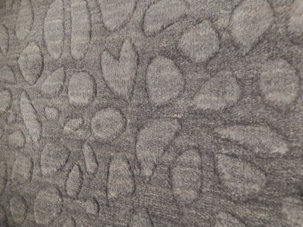 9.5 x 13.5 Organic Wool Modern Rug GRAY #B-74545