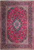 Load image into Gallery viewer, 8.2 x 11.7 Semi-Antique Persian Kashan Rug RED BLUE 74552