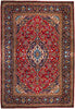 Load image into Gallery viewer, 7.11 x 11.5 Red Fine Quality Persian Kashan Rug 74688