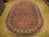 Load image into Gallery viewer, 7.11 x 10.7 Red Traditional Oval Sarouk Rug 74902