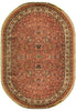Load image into Gallery viewer, 7.11 x 10.7 Red Traditional Oval Sarouk Rug 74902