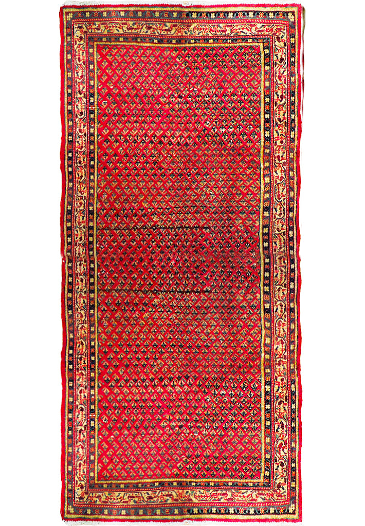 4' x 9' Red-Semi-Antique-Persian-Mir-Runner.jpg