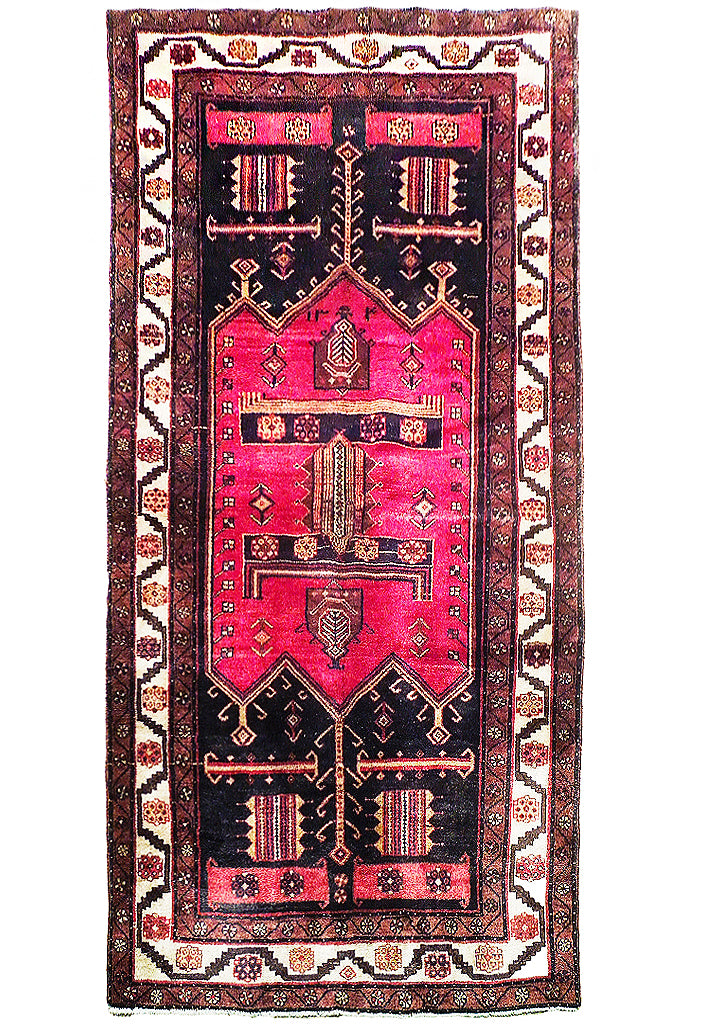 5.2 x 9.4 Pinky Red Semi Antique Persian Afshar Runner 74994