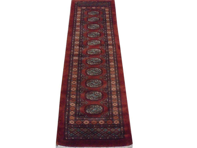 Luxurious 6x2 Authentic Hand Knotted Mori Bokhara Rug - Pakistan - bestrugplace
