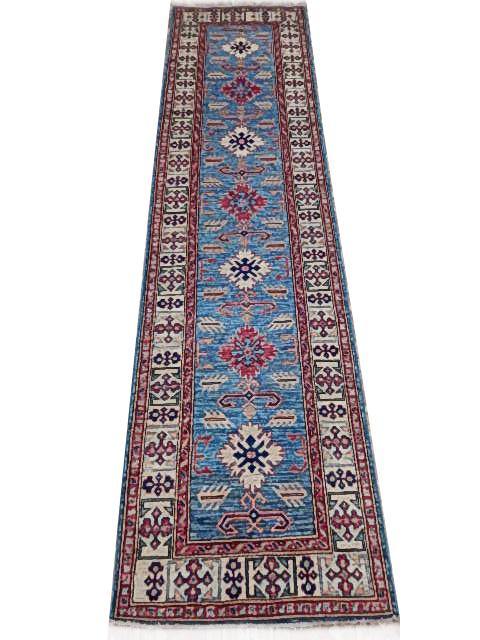 Stunning 3x11 Authentic Hand Knotted Super Kazak Rug - Pakistan - bestrugplace