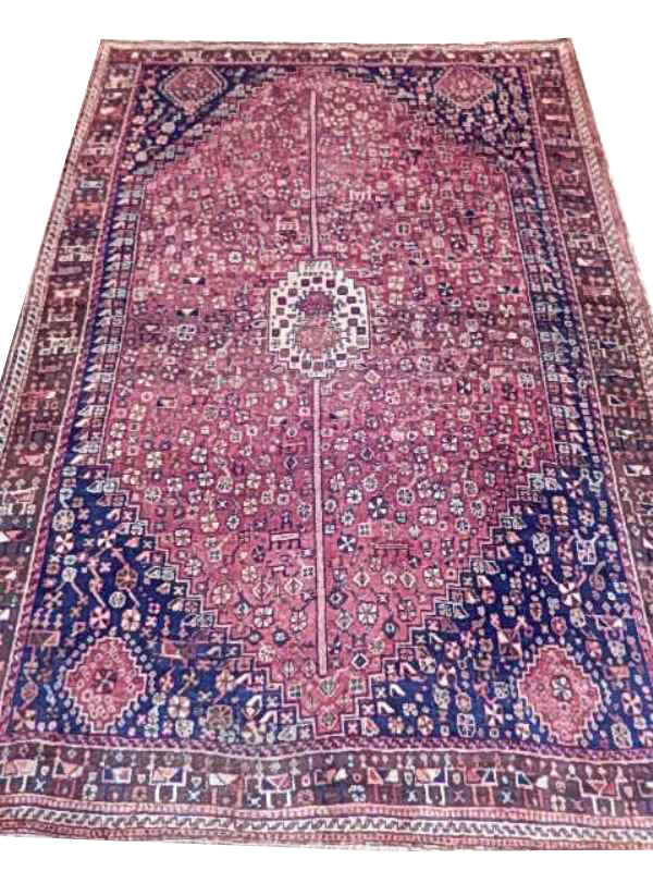 6.10 x 9.7 Persian Shiraz Tribal Rug 76339