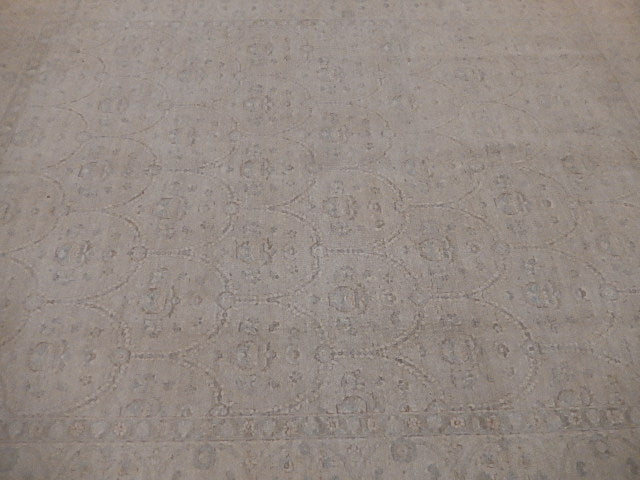 7.10 x 10.1 Grey Vegetable Dyed Fine Chobi Peshawar Rug - Pakistan #B-77593