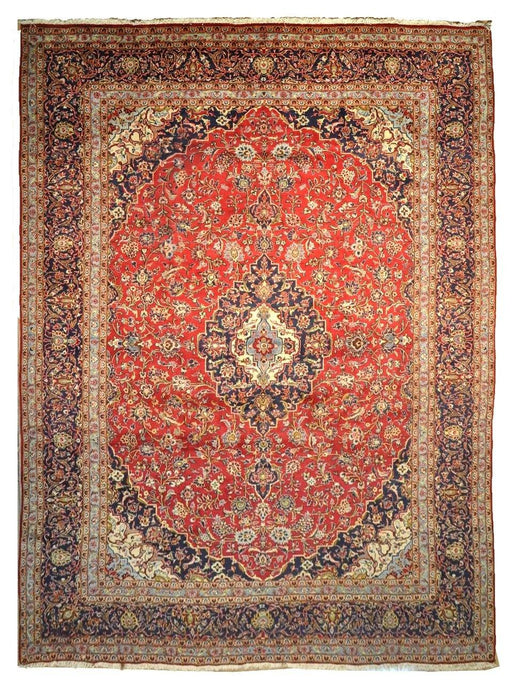 SHARK TANK RUG 10x13 Authentic Persian Kashan Carpet 78895 - bestrugplace
