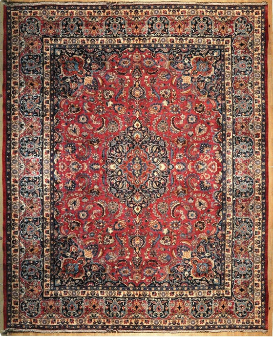 10x13 RICH COLORS PERFECT QUALITY Persian Mashad Rug 78896 - bestrugplace