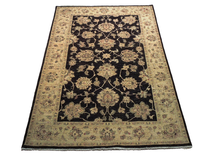 6x9 Vegetable Dyed Chobi Rug - India - bestrugplace