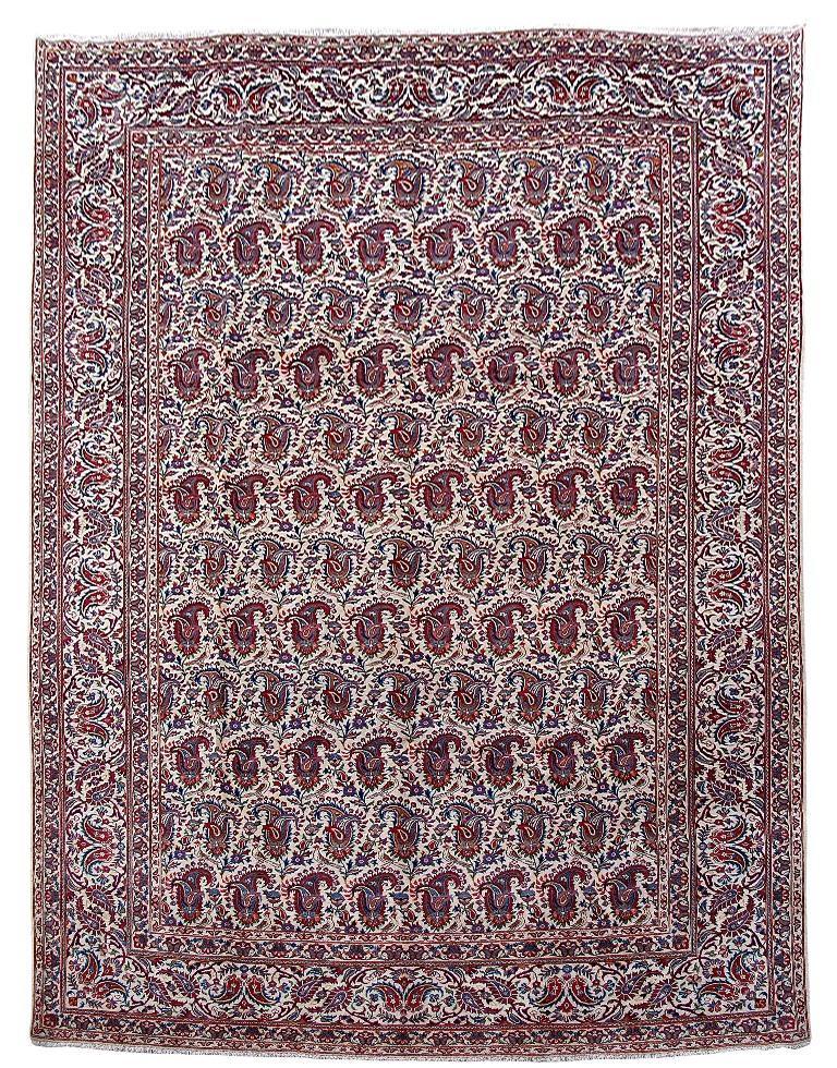 10x13 Authentic Hand Knotted Persian Kashan Rug - Iran - bestrugplace