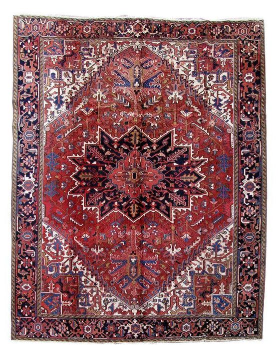9x12 Authentic Hand Knotted Persian Heriz Rug - Iran - bestrugplace