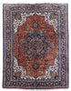 Load image into Gallery viewer, 9.4 x 12.6 Rust Persian Heriz Rug 80090