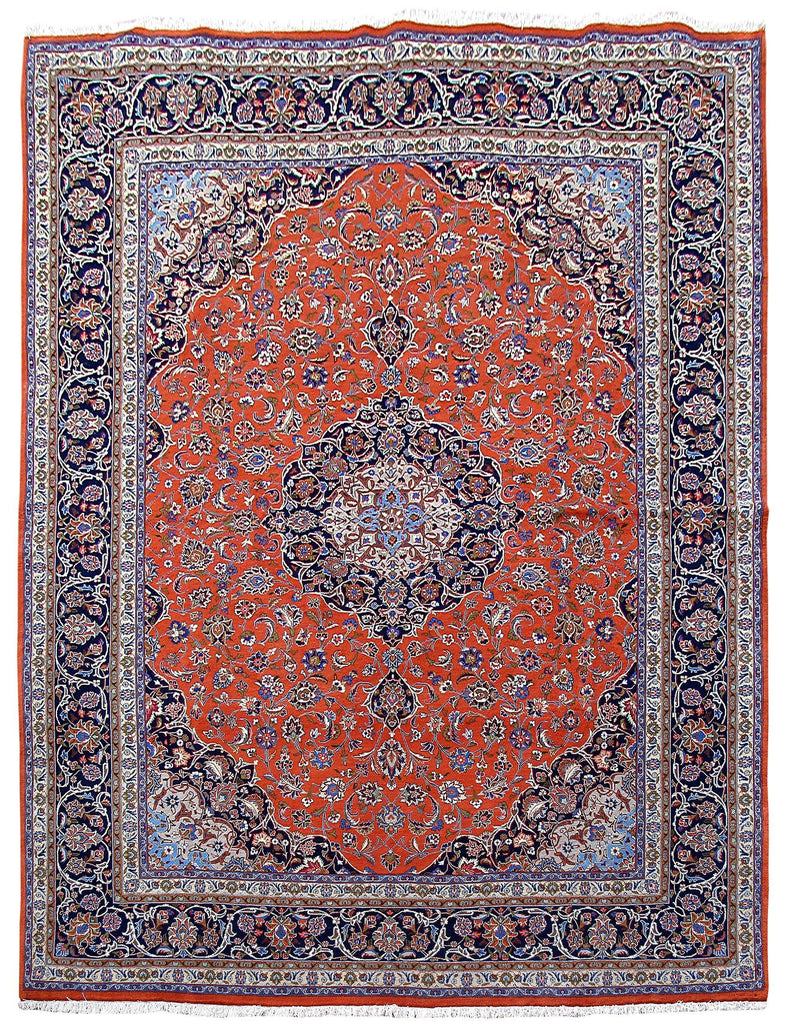 10x13 Authentic Hand Knotted Hi QUALITY Persian Sarouk Rug - Iran - bestrugplace