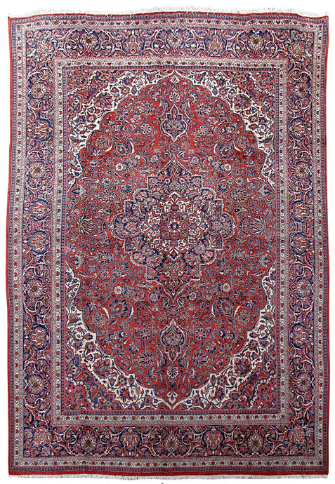 9x13 Authentic Hand Knotted Persian Heriz Rug - Iran - bestrugplace