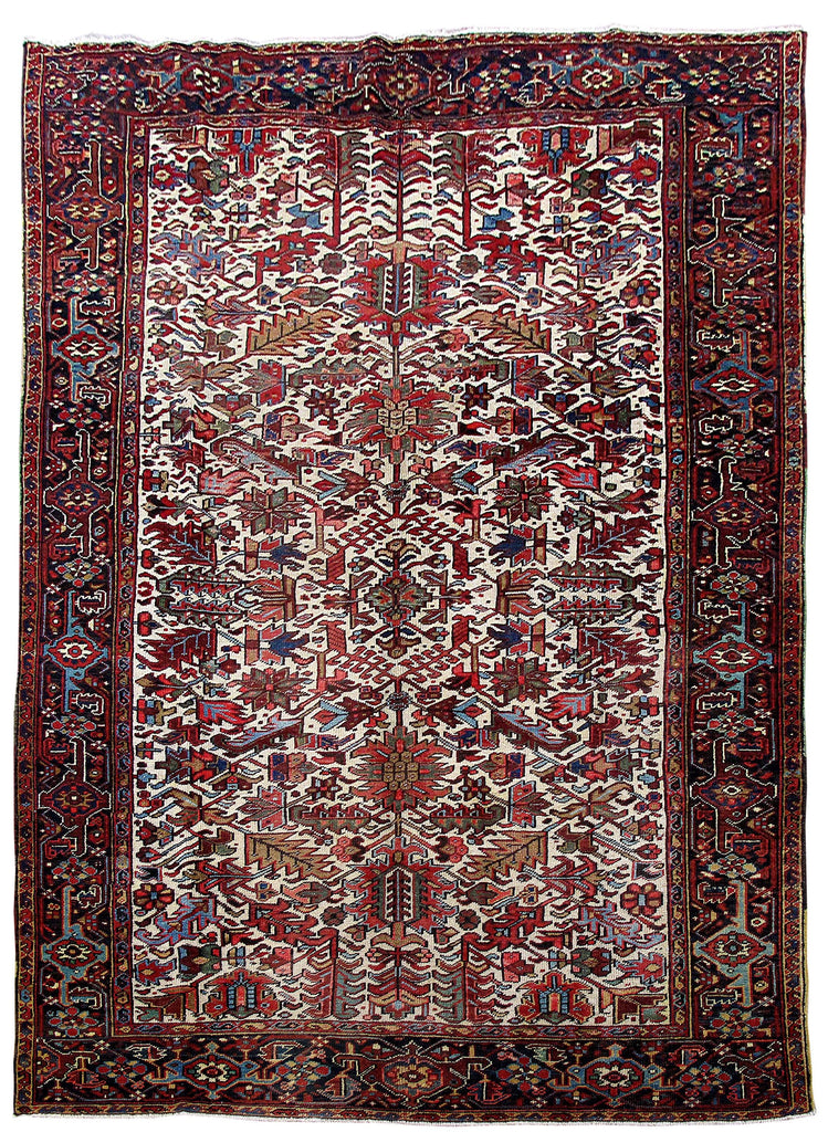 7.10 x 10.9 Red Persian Heriz Rug 80155