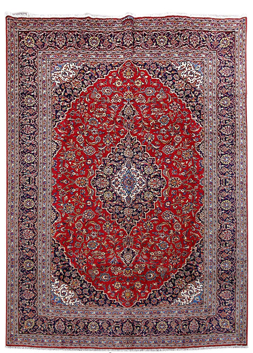 8x11 Authentic Hand Knotted Persian Kashan Rug - Iran - bestrugplace