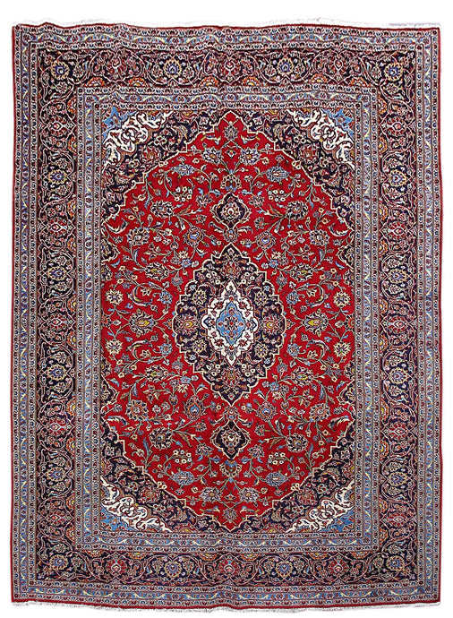 8x12 Authentic Hand Knotted Persian Kashan Rug - Iran - bestrugplace