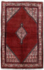 Load image into Gallery viewer, 4&#39; x 7&#39; Wine-Red-Persian-Sarouk-Mir-Rug.jpg