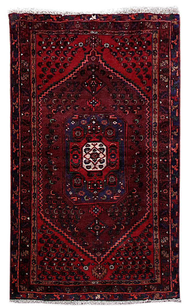4' x 7' Red-Persian-Kurd-Bijar-Rug.jpg