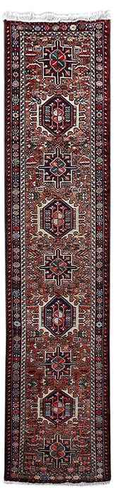 2x9 Authentic Hand Knotted Persian Karaja Rug - Iran - bestrugplace