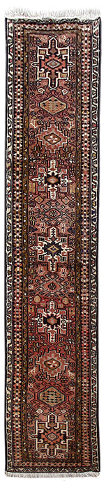 2x9 Authentic Hand Knotted Persian Karaja Rug - Iran - bestrugplace