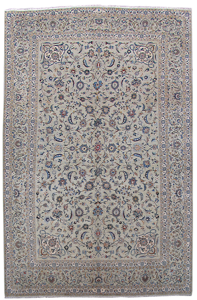 9x13 Authentic Hand Knotted Persian Kashan Rug - Iran - bestrugplace
