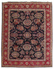 Load image into Gallery viewer, 8.5 x 11.2 Persian Tabriz Sarouk Rug NAVY BLUE # 80656