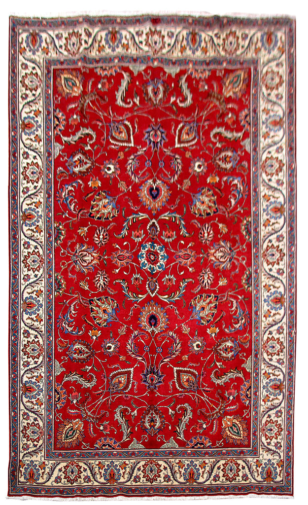 9.11 x 16.2 Red Persian Tabriz Rug 80658