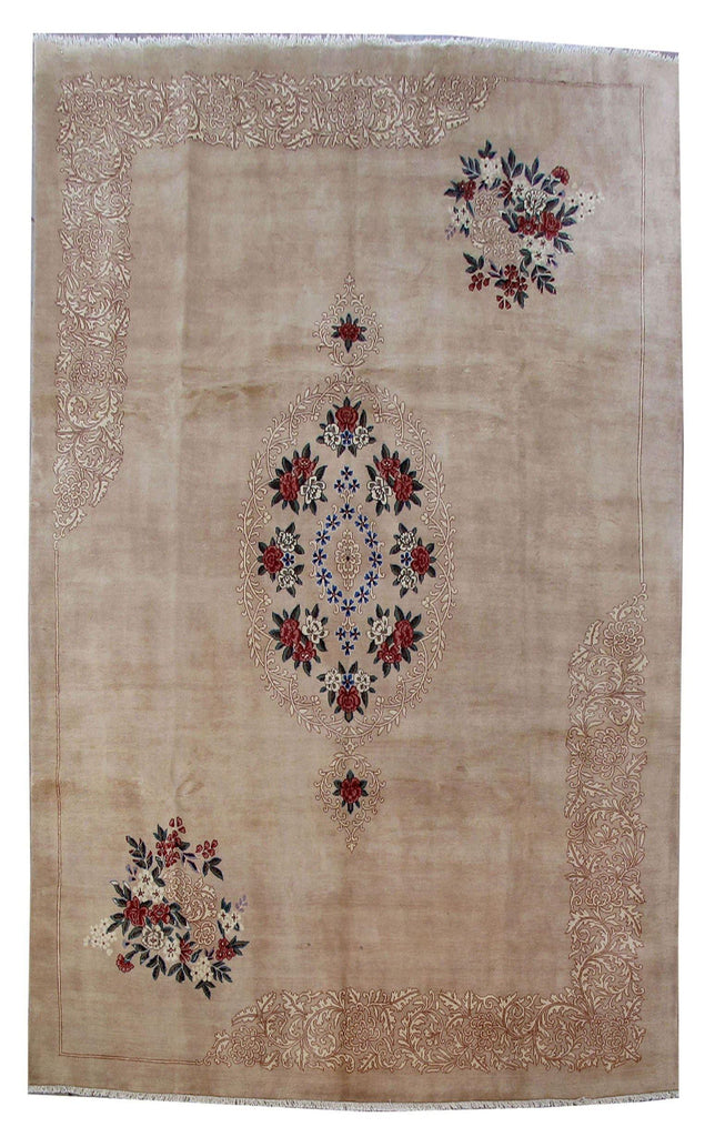 8x13 Authentic Hand Knotted Persian Kerman Rug - Iran - bestrugplace