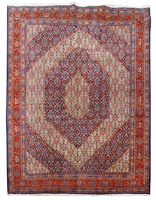 10x13 Authentic Hand Knotted Persian Bijar Rug - Iran - bestrugplace