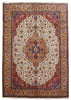 Load image into Gallery viewer, 8&#39; x 12&#39; Ivory Persian Tabriz Rug 80691