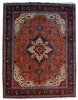 Load image into Gallery viewer, Persian-Tabriz-Rust-Rug.jpg
