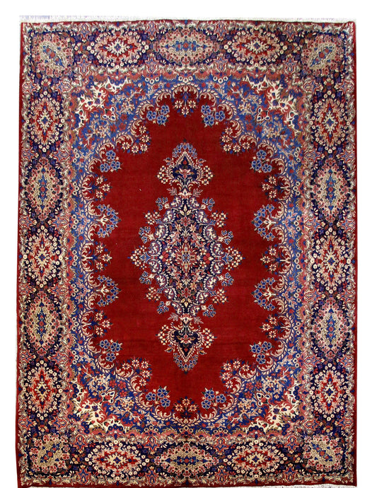 8x11 Authentic Hand Knotted Persian Kerman Rug - Iran - bestrugplace
