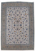 Load image into Gallery viewer, 9.3 x 13.4 Ivory Persian Kashan Rug 80704