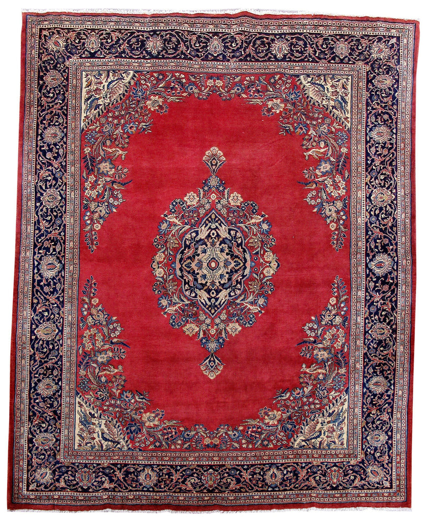 8x10 Authentic Hand Knotted Persian Sarouk Rug - Iran - bestrugplace