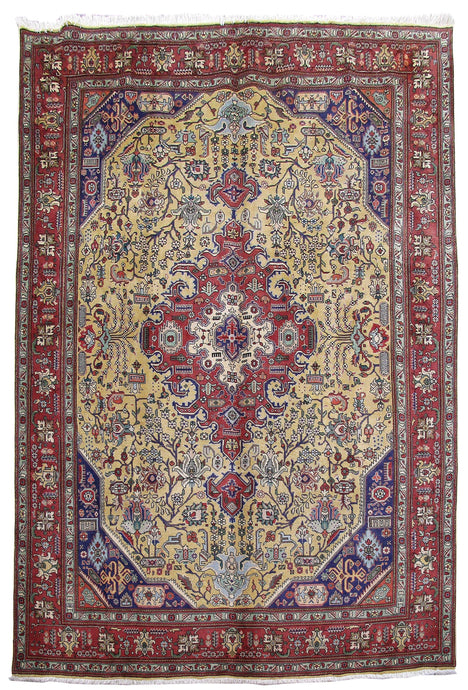8x12 Authentic Hand Knotted Persian Tabriz Rug - Iran - bestrugplace