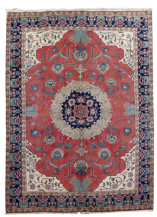 8x11 Authentic Hand Knotted Persian Tabriz Khoy Rug - Iran - bestrugplace