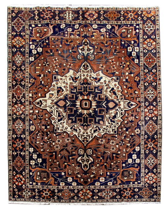 8x10 Authentic Hand Knotted Persian Bakhtiari Rug - Iran - bestrugplace