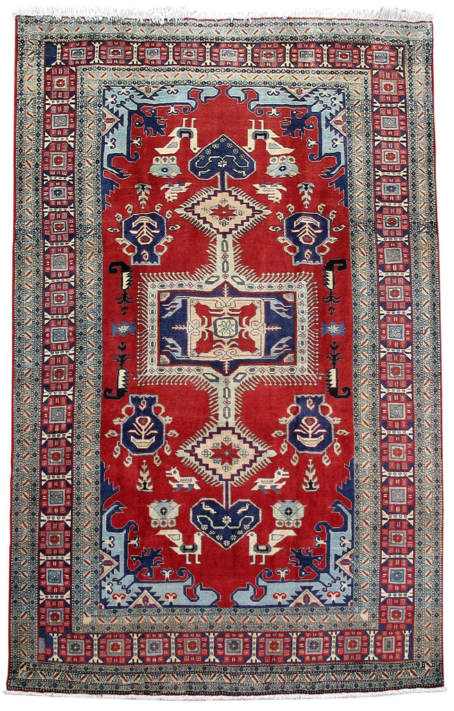6.10 x 10.7 Red Persian Ardebil Rug 80840