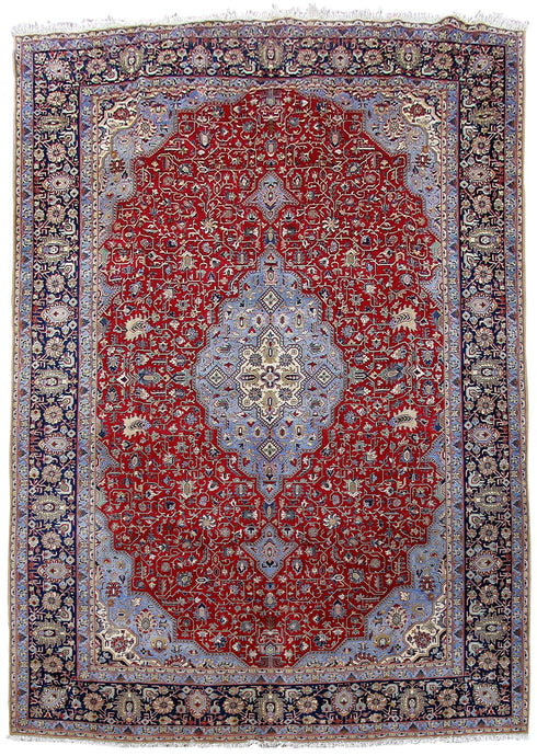 10x15 Authentic Hand Knotted Persian Isfahan Rug - Iran - bestrugplace