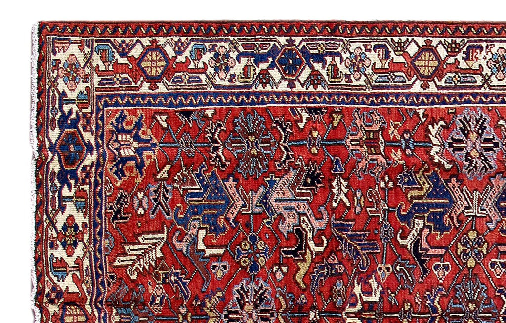 7.2 x 10.8 Antique Persian All Over  Heriz Rug #B-80903
