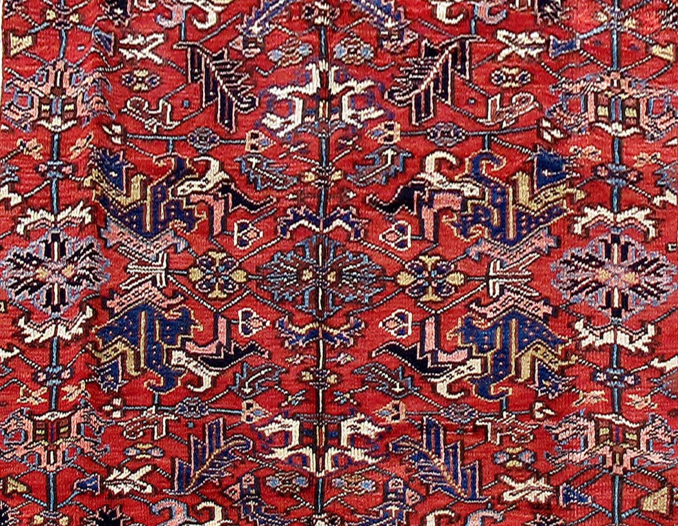 7.2 x 10.8 Antique Persian All Over  Heriz Rug #B-80903