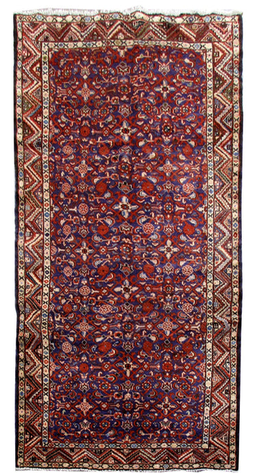 5x11 Authentic Hand Knotted Persian Hamadan Rug - Iran - bestrugplace