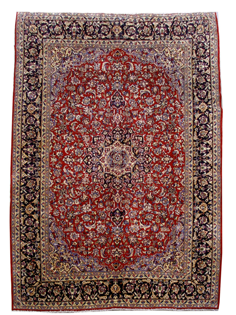 10x14 Authentic Hand Knotted Persian Isfahan JAJAFABAD Rug - Iran 80992 - bestrugplace